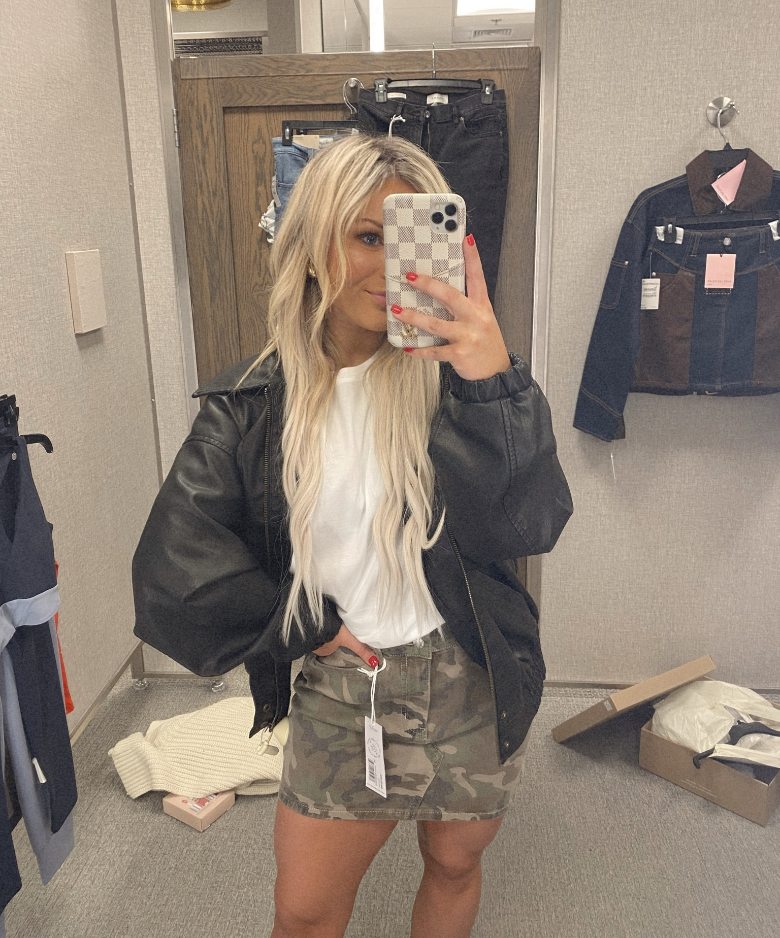 Loving this oversized leather jacket & camo skirt for fall ✨

Tee: XS
Jacket: XS
Skirt: 25

N Sale, Nordstrom Anniversary Sale, Nordy Club, fall fashion, petite fashion, sale alert, BP Nordstrom, Daze Denim, camo skirt styling, oversized leather jacket styling

#LTKStyleTip #LTKSaleAlert #LTKPetite