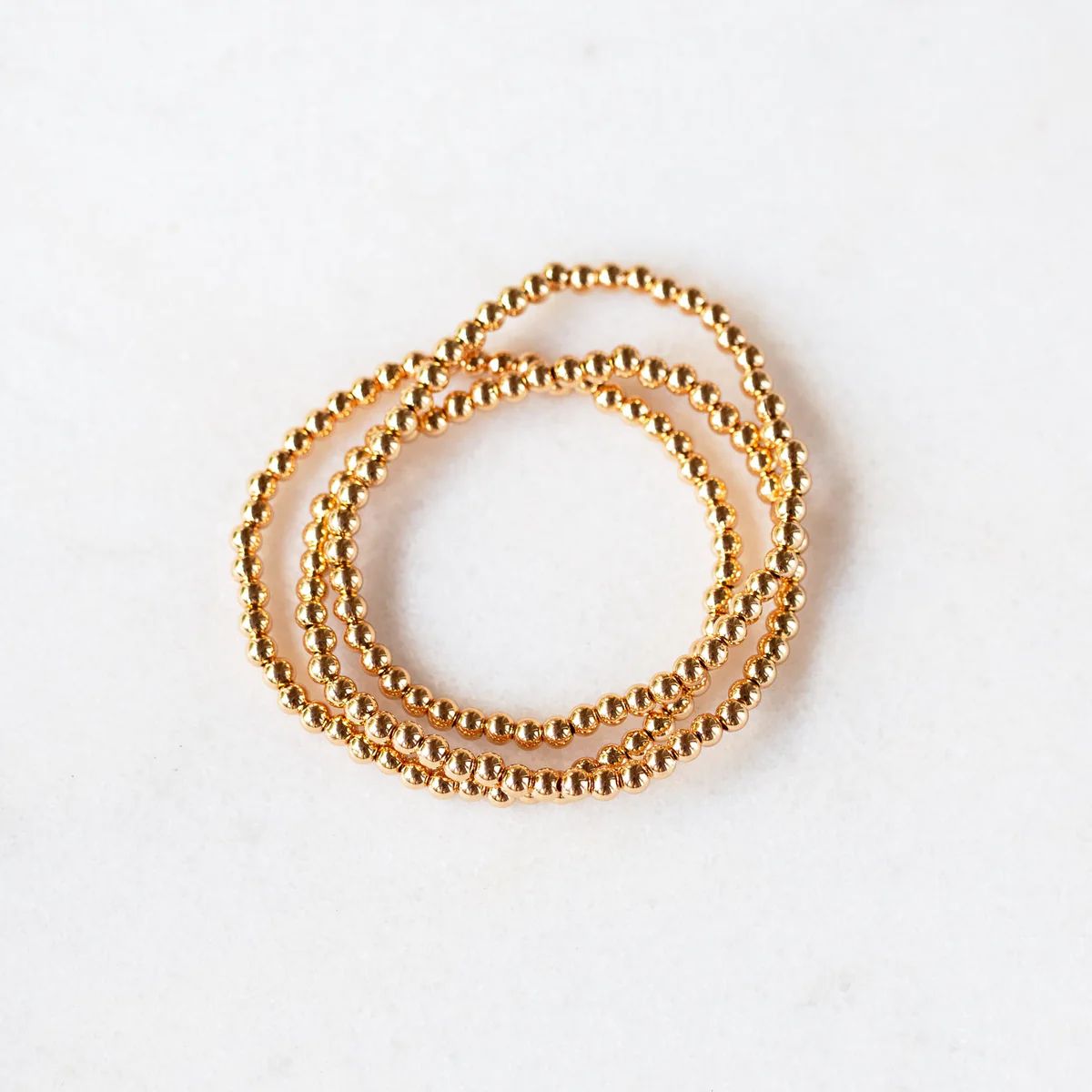 Stretchy Beaded Bracelets | Golden Thread