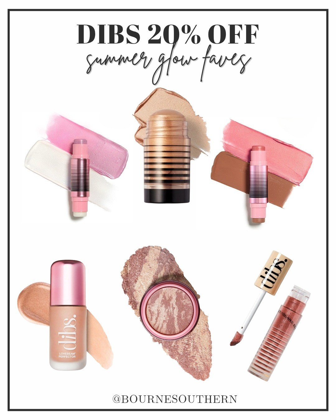 DIBS beauty summer glow faves are 20% off!! If you get one thing the duo stick in Starlit is the best and in my every day makeup routine! Glow makeup, highlighter, duo stick, blush and bronzer, cream blush and bronzer

#LTKFindsUnder50 #LTKBeauty