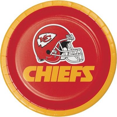 24ct Kansas City Chief Football Dessert Plates | Target