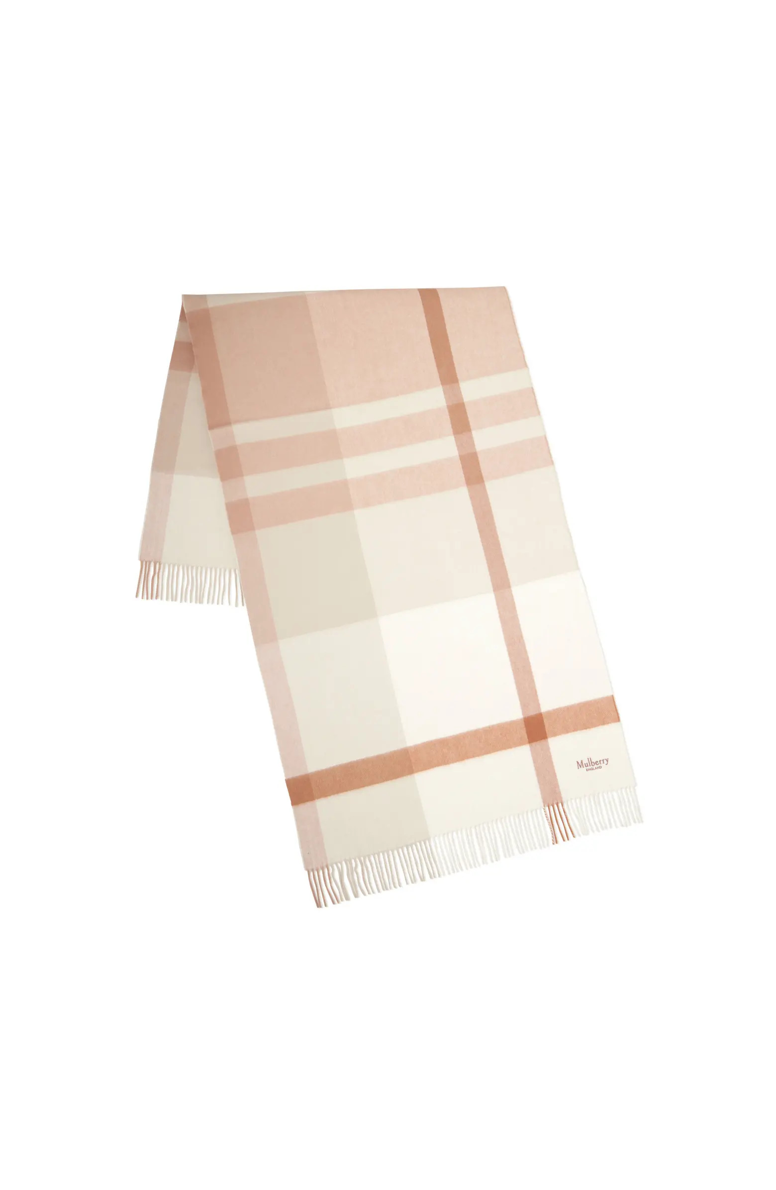 Mulberry Large Check Merino Wool Scarf | Nordstrom | Nordstrom