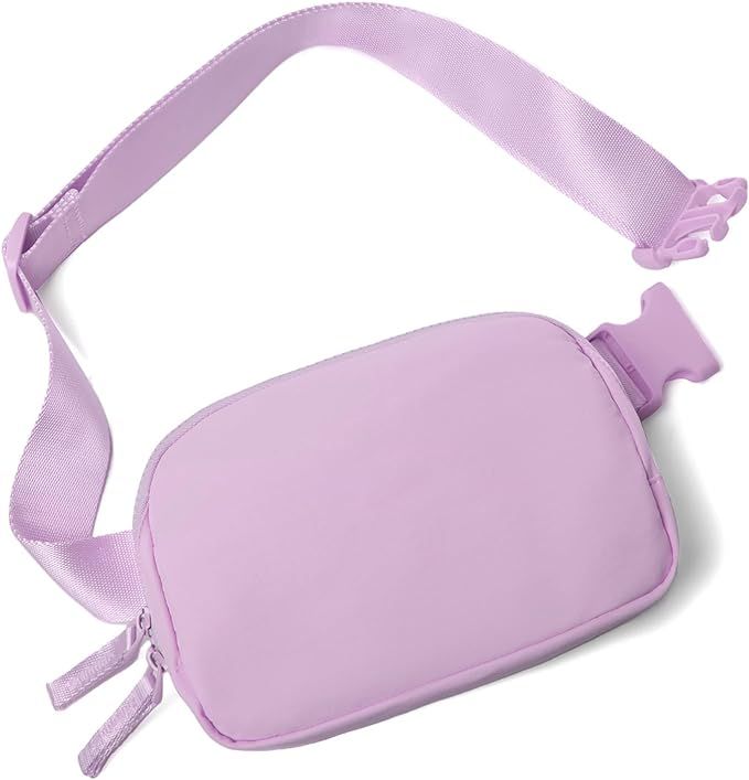 Belt Bag for Women Two-Way Zipper Cross Body Fanny Pack Fashion Waist Packs Everywhere Belt Bag w... | Amazon (US)