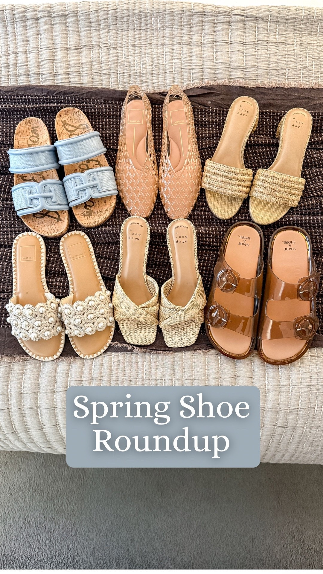 Spring shoe roundup 🤍
These are the pairs I’ve been loving lately — easy neutral slides, woven flats, and everyday sandals that go with everything. Perfect for spring and summer outfits!

Amie Pagan, spring shoe roundup, same Edelman slides, dolce vita jellies, target jellies, woven sandals  

#LTKootd #LTKSeasonal