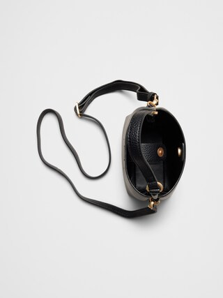 Vegan Leather Micro Mini Bucket Crossbody Bag | Banana Republic Factory