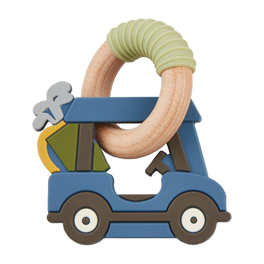 Mud Pie Golf Cart Teether, Blue | Amazon (US)