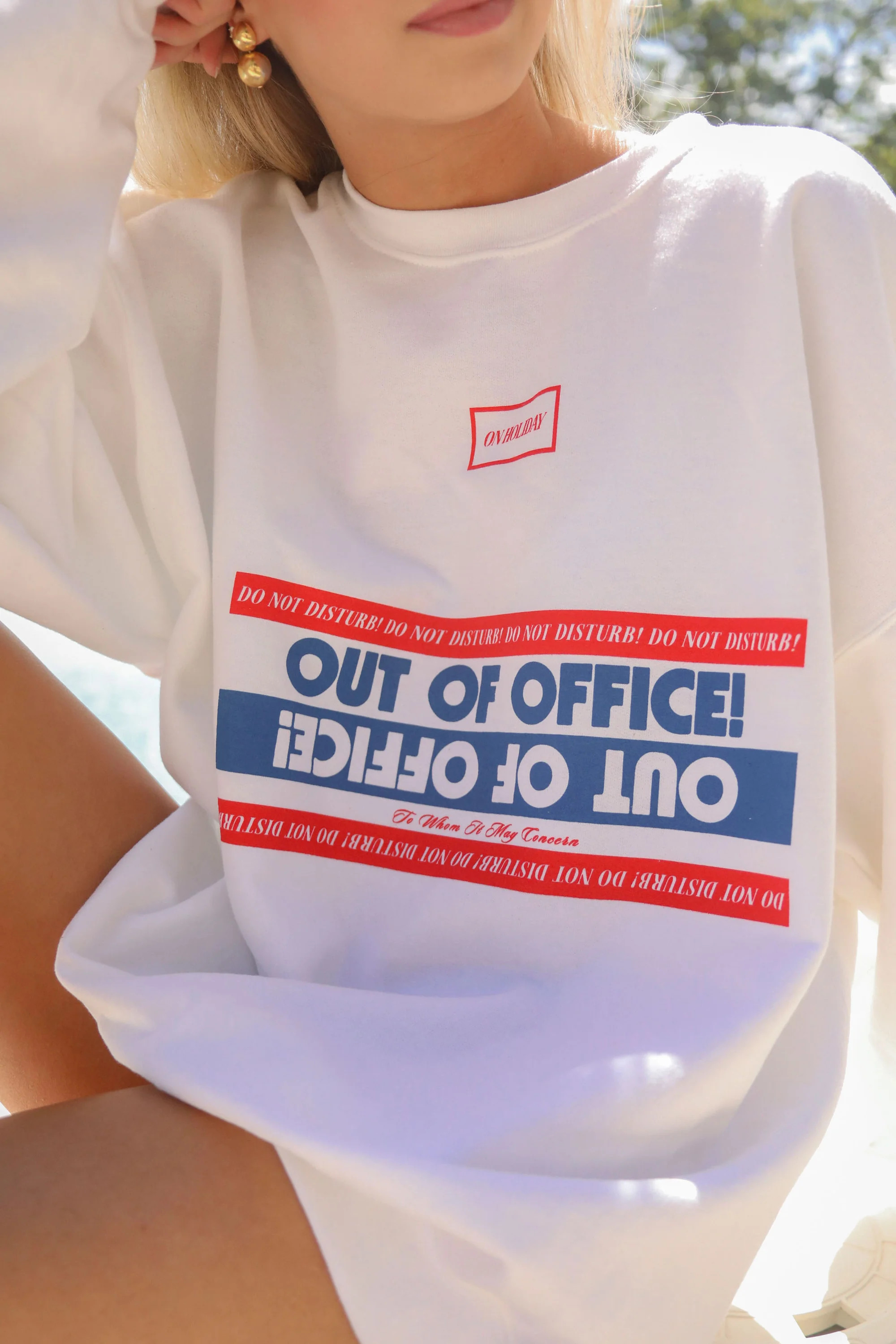 friday + saturday: out of office sweatshirt | RIFFRAFF