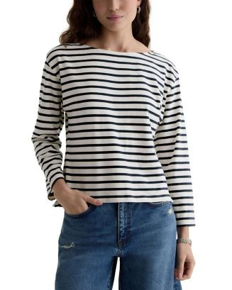 Annie Boat Neck Long Sleeve Tee | Bloomingdale's (AU)
