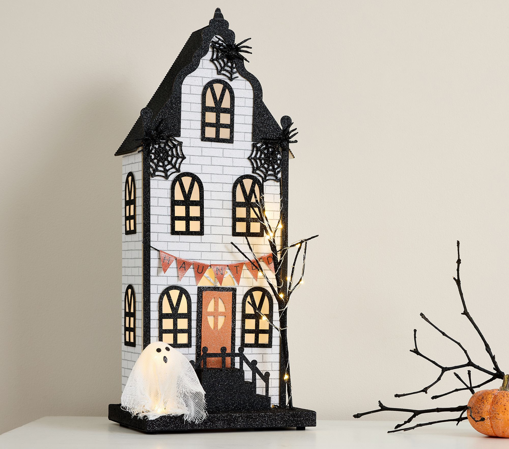 Light-Up Halloween Mantel Village | Pottery Barn Kids
