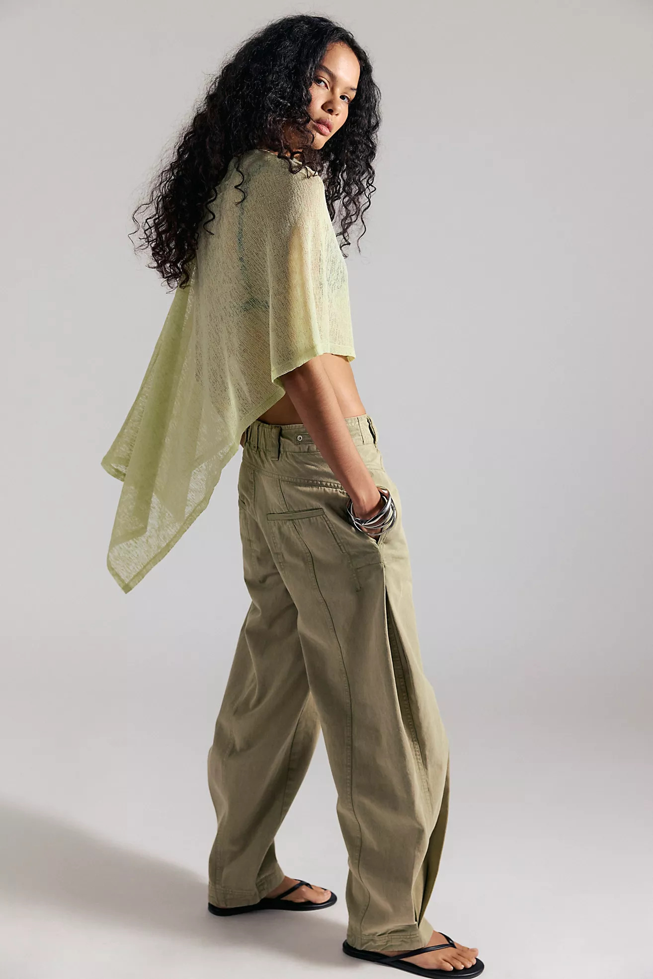 We The Free Hit 'Em High Barrel Trousers | Free People (UK)