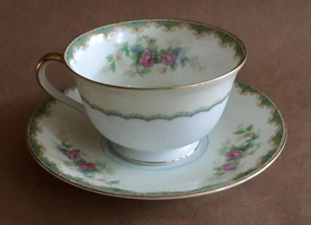 Vintage Noritake M Teacup and Saucer - Etsy | Etsy (US)