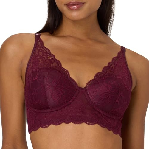 Maidenform Women's Lace Bralette, Padded Longline Bralettes, Convertible Wireless Bras for Women ... | Amazon (US)