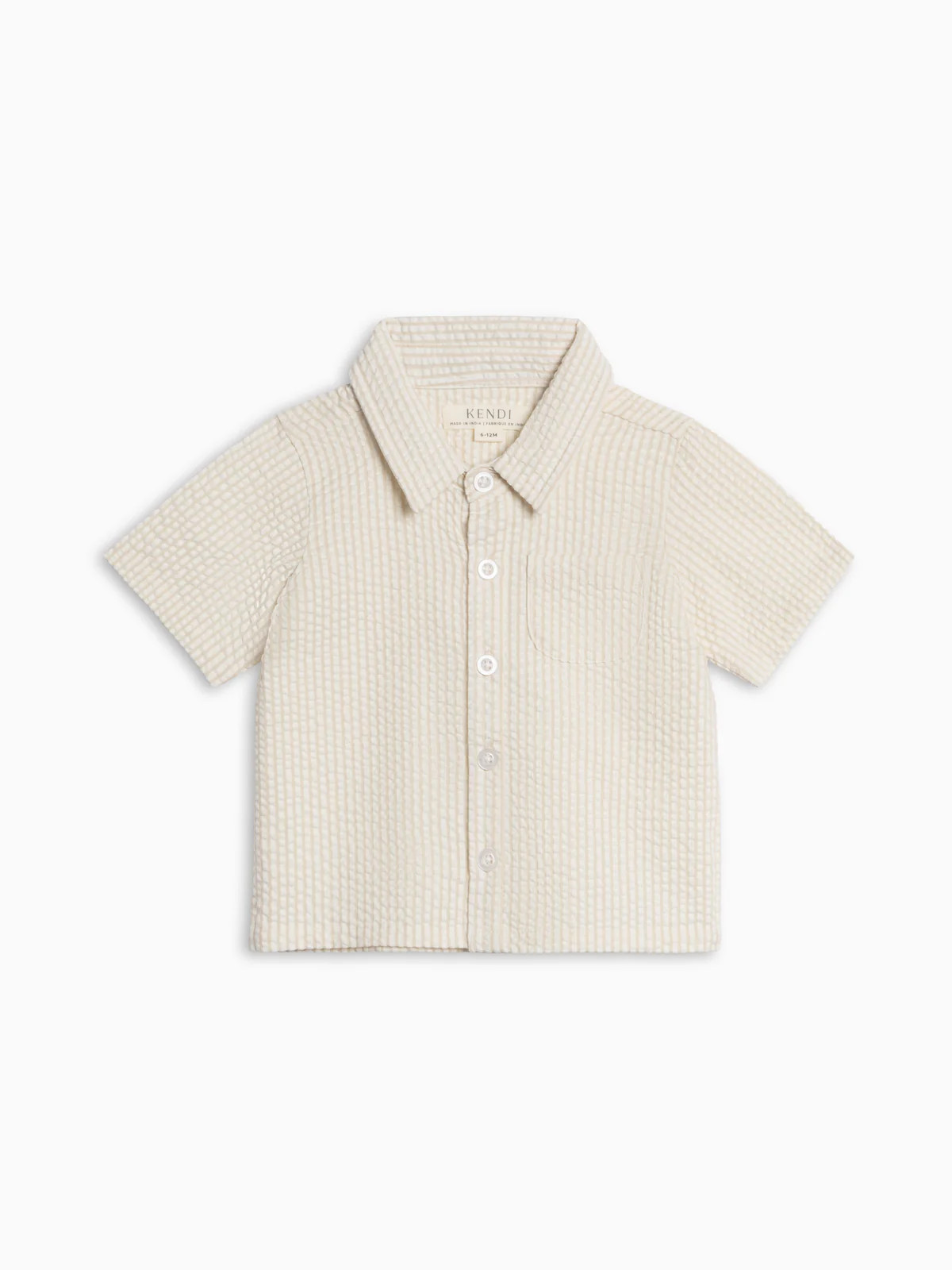 Landon Seersucker Button Down - Golf | Colored Organics