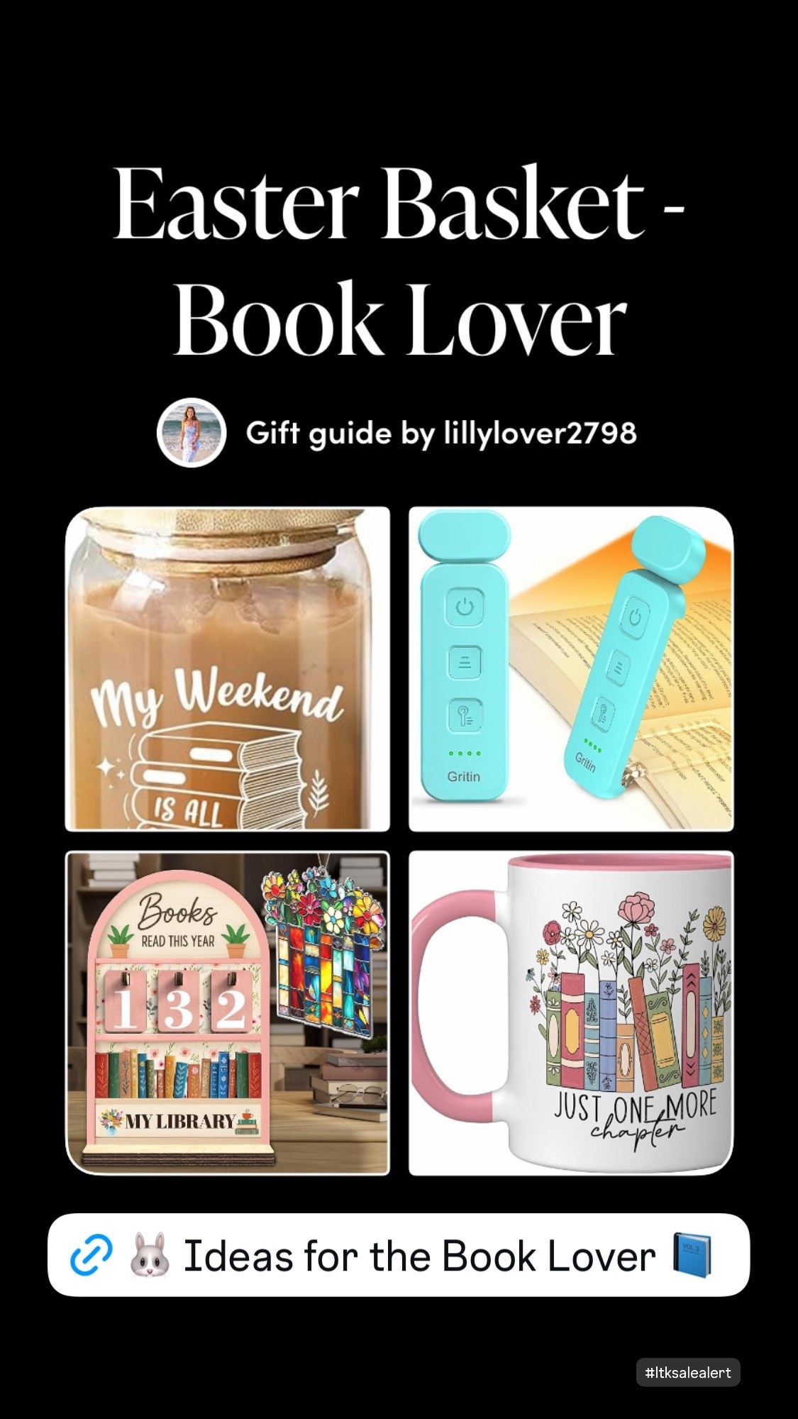 Easter Basket Ideas for Book Lovers | Cozy + Thoughtful Gifts

Stumped on what to put in a book lover’s Easter basket? I got you 📚🐰

These are the cutest cozy + practical finds any reader will love—from mugs to reading accessories and little extras ✨

Perfect for teens, friends, daughters, or yourself!

Everything is linked in one place 🩷

easter basket ideas
book lover gifts
gifts for readers
reading accessories
cozy gifts
easter gifts for her
small gift ideas
affordable gifts

#ltkfinds #ltkstyle #ltkgiftguide #ltkseasonal #easterbasketideas #giftideasforher #booklover #bookishgifts #readingaccessories #cozygifts #affordablegifts #springgifts

#LTKHome #LTKU #LTKSaleAlert