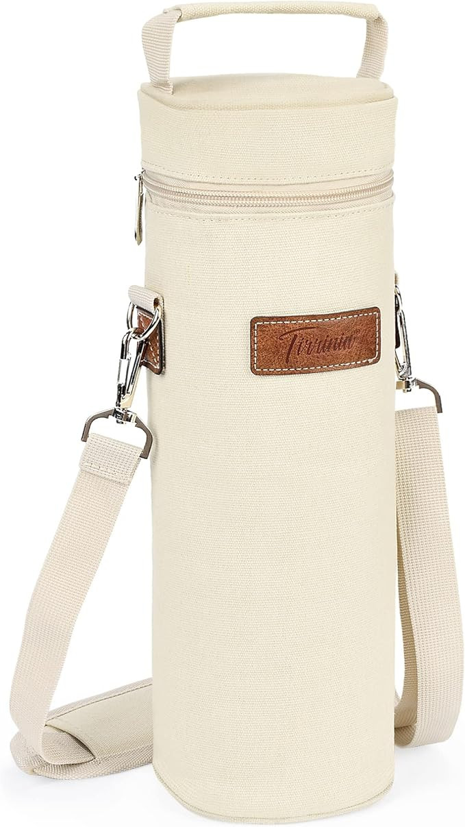 Tirrinia Single Wine Cooler Bags - Insulated & Padded Portable Wine Gift carrier for Travel, BYOB... | Amazon (CA)
