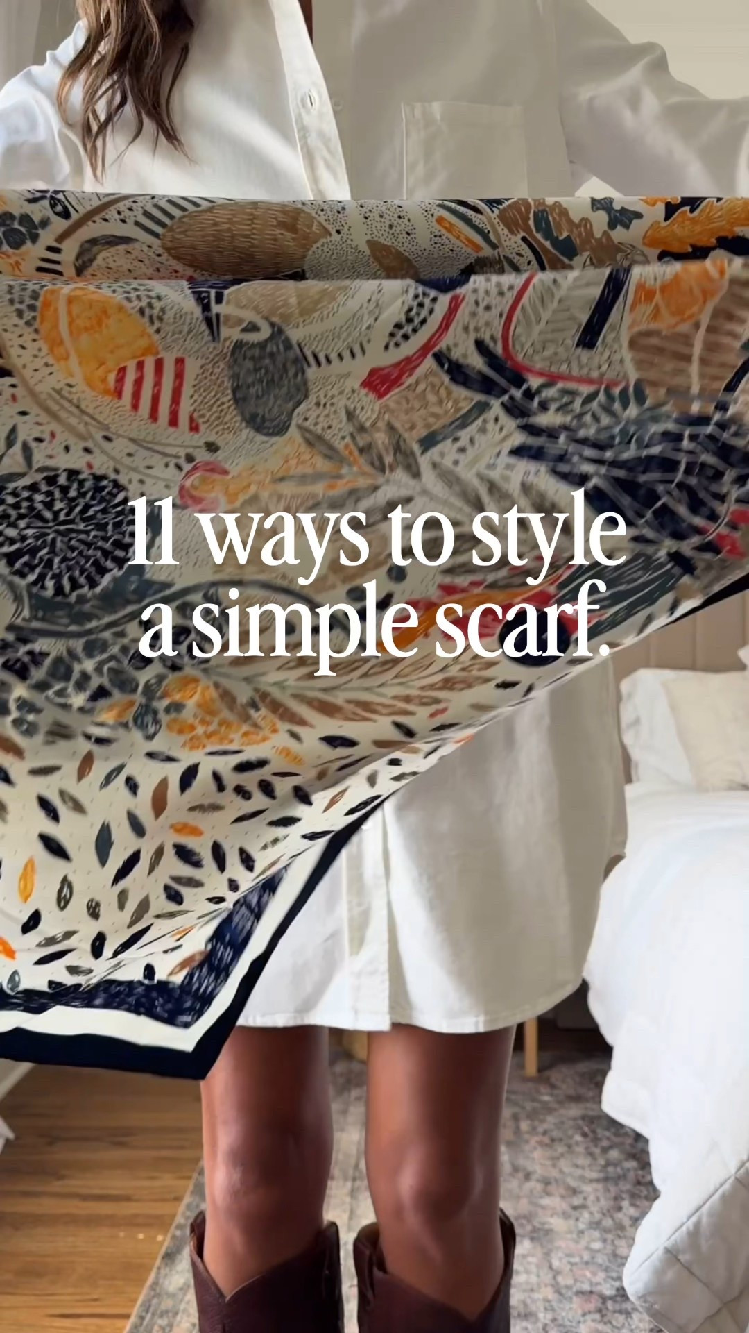 11 ways to style a scarf fall fashion 