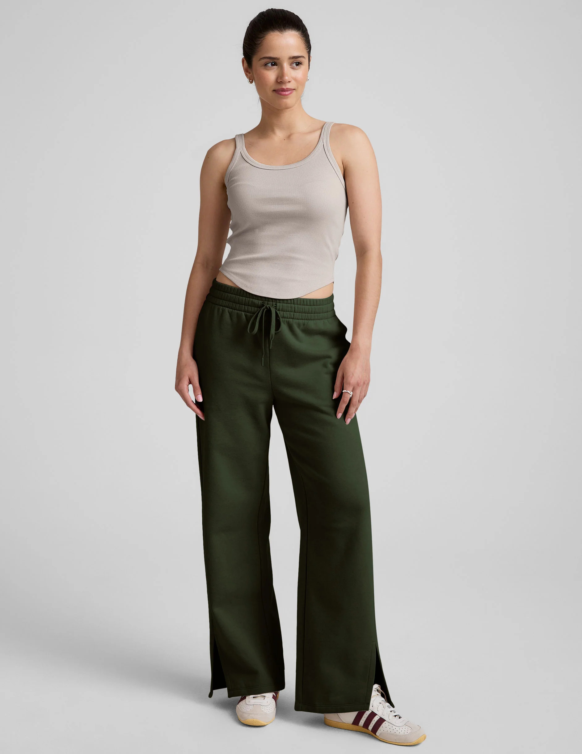 LuxeFleece Side Slit Wide Leg Pant | Beyond Yoga | Beyond Yoga