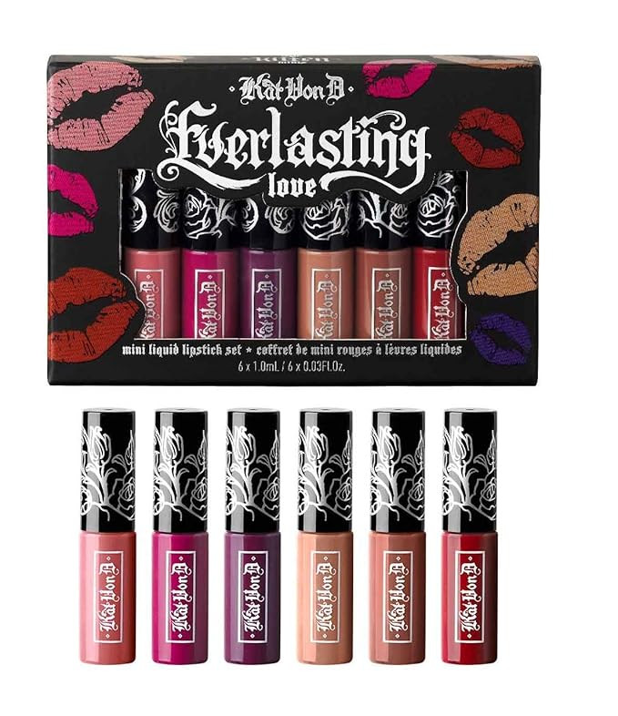 Kat Von D Everlasting Love Mini Liquid Lipstick 6-piece Set | Amazon (US)