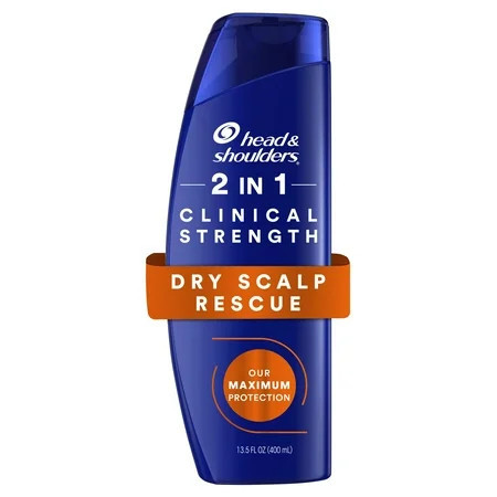 Head and Shoulders Clinical Strength Dry Scalp Rescue 2in1, for Stubborn Dandruff, 13.5 fl oz | Walmart (US)