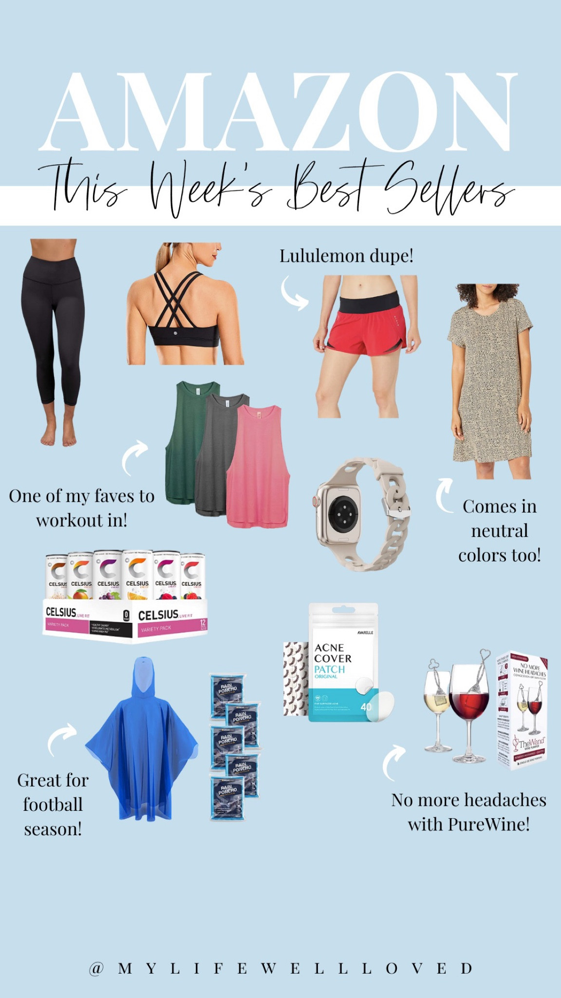 Amazon fashion find // home finds // Athleisure wear // football essentials // PureWine — help prevents no more headache while drinking wine!! 🤩 

#LTKSeasonal #LTKunder50 #LTKunder100