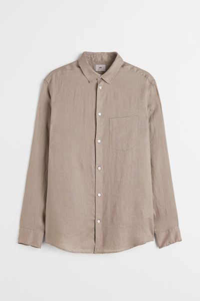 Regular Fit Linen Shirt | H&M (US)