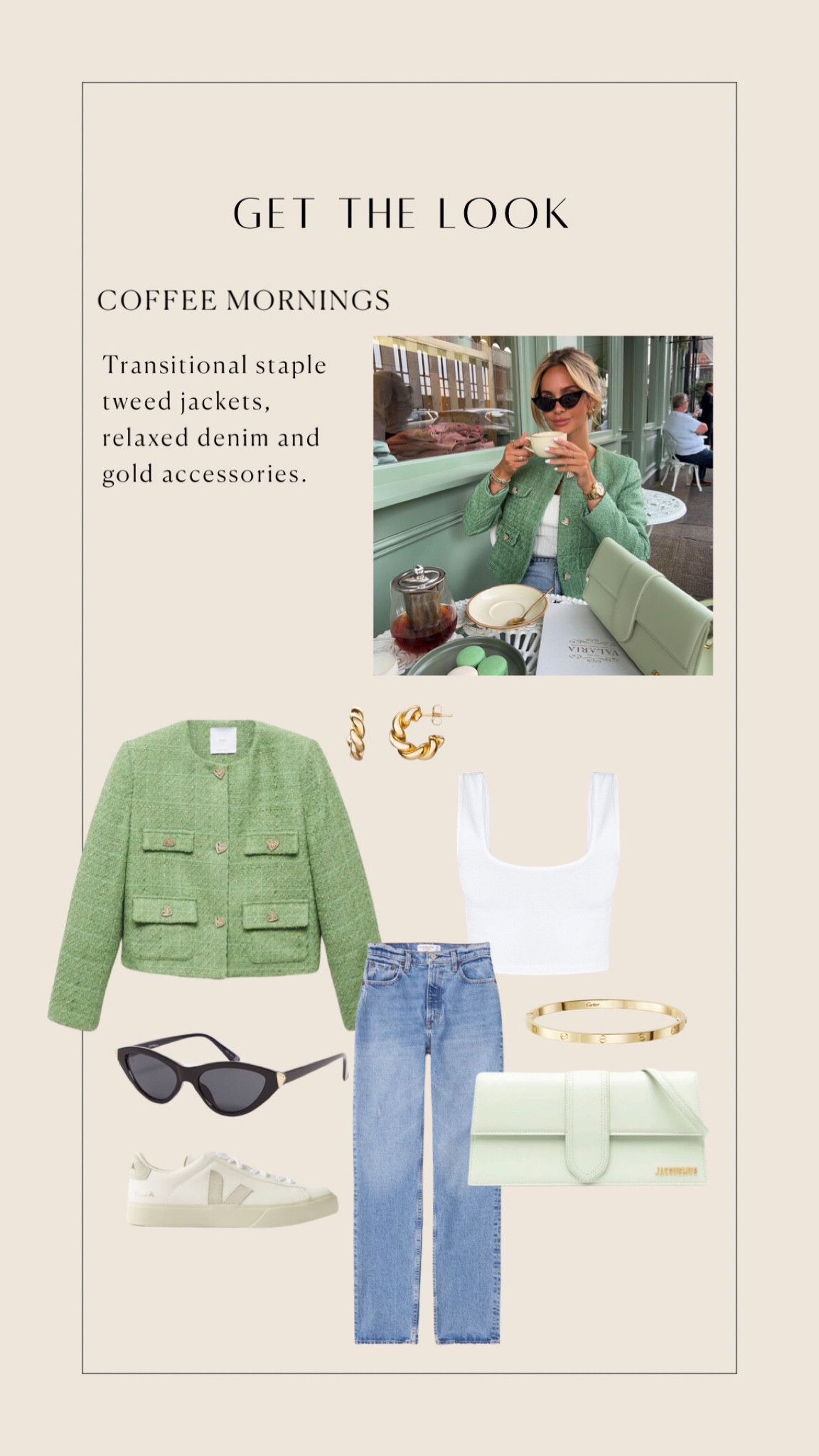 Get the look // transitional staple tweed jackets, relaxed denim and gold accessories. Shop the Emily Shak look

#LTKstyletip #LTKSeasonal #LTKFind