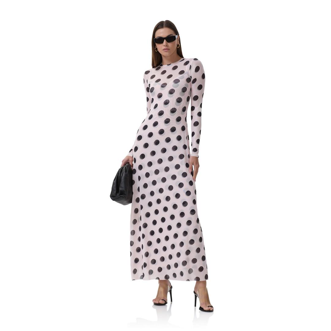 Paola Dress - Rose Blur Dot | ShopAFRM