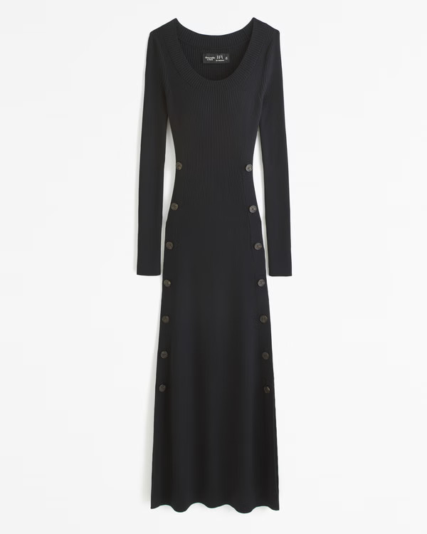 Women's Long-Sleeve Maxi Sweater Dress | Women's New Arrivals | Abercrombie.com | Abercrombie & Fitch (US)