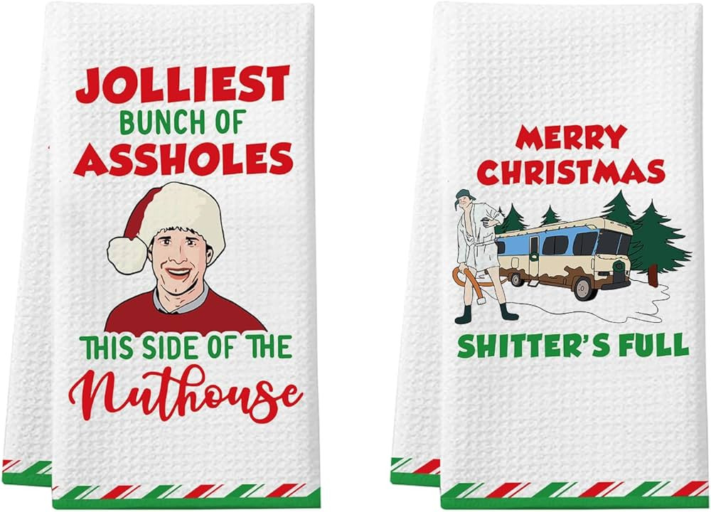 National Lampoon's Christmas Vacation Gift, 2 Pack Funny Christmas Kitchen Towels, Griswold Famil... | Amazon (US)