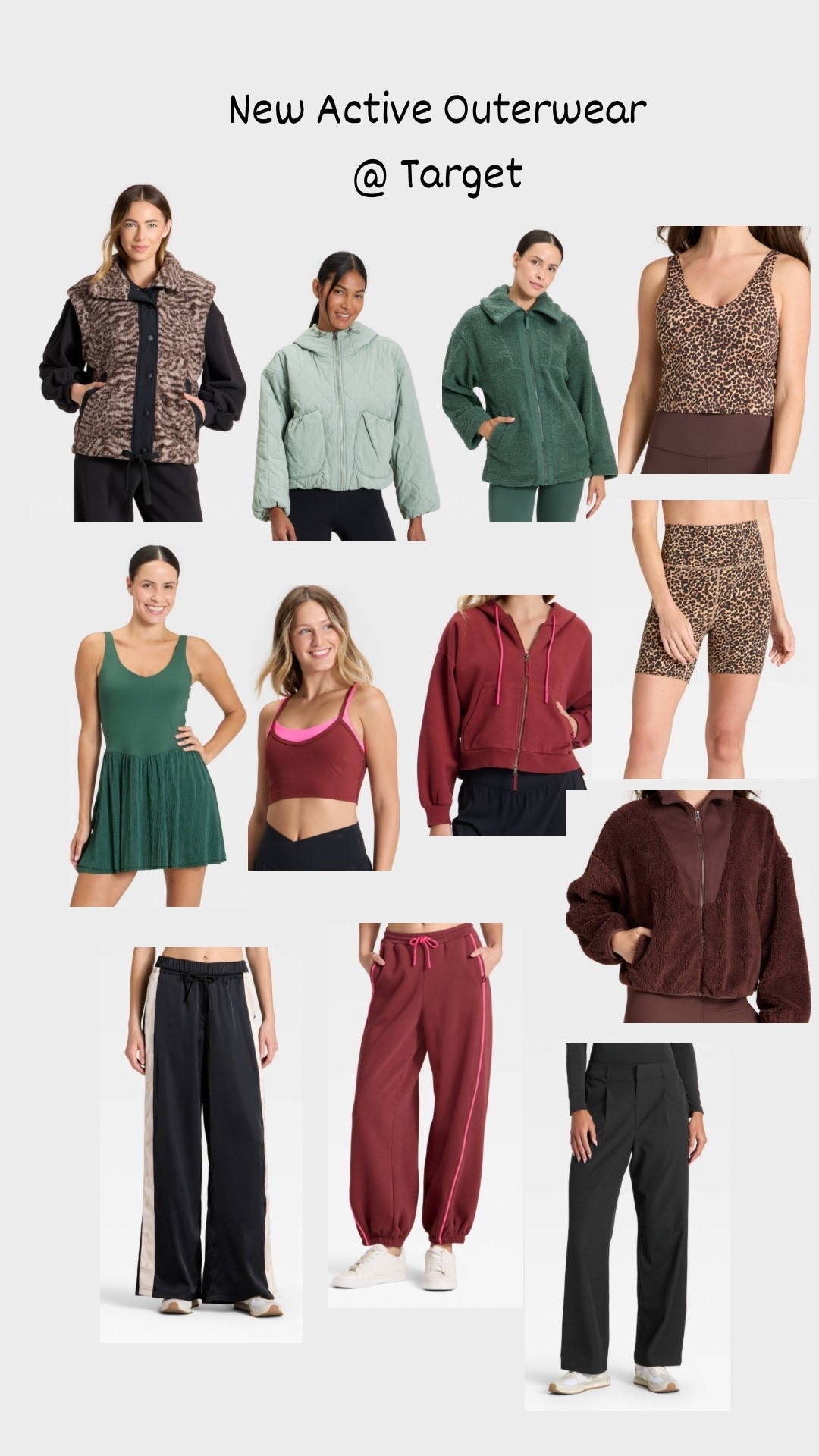 New fall activewear outerwear at target! Lots of Sherpa and animal print! Vests and zip ups! 

#LTKStyleTip #LTKActive #LTKU