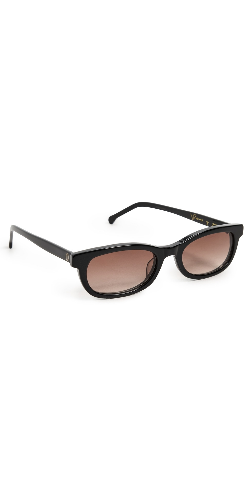 Heaven Mayhem Rhey Glasses Black/Brown One Size | Shopbop
