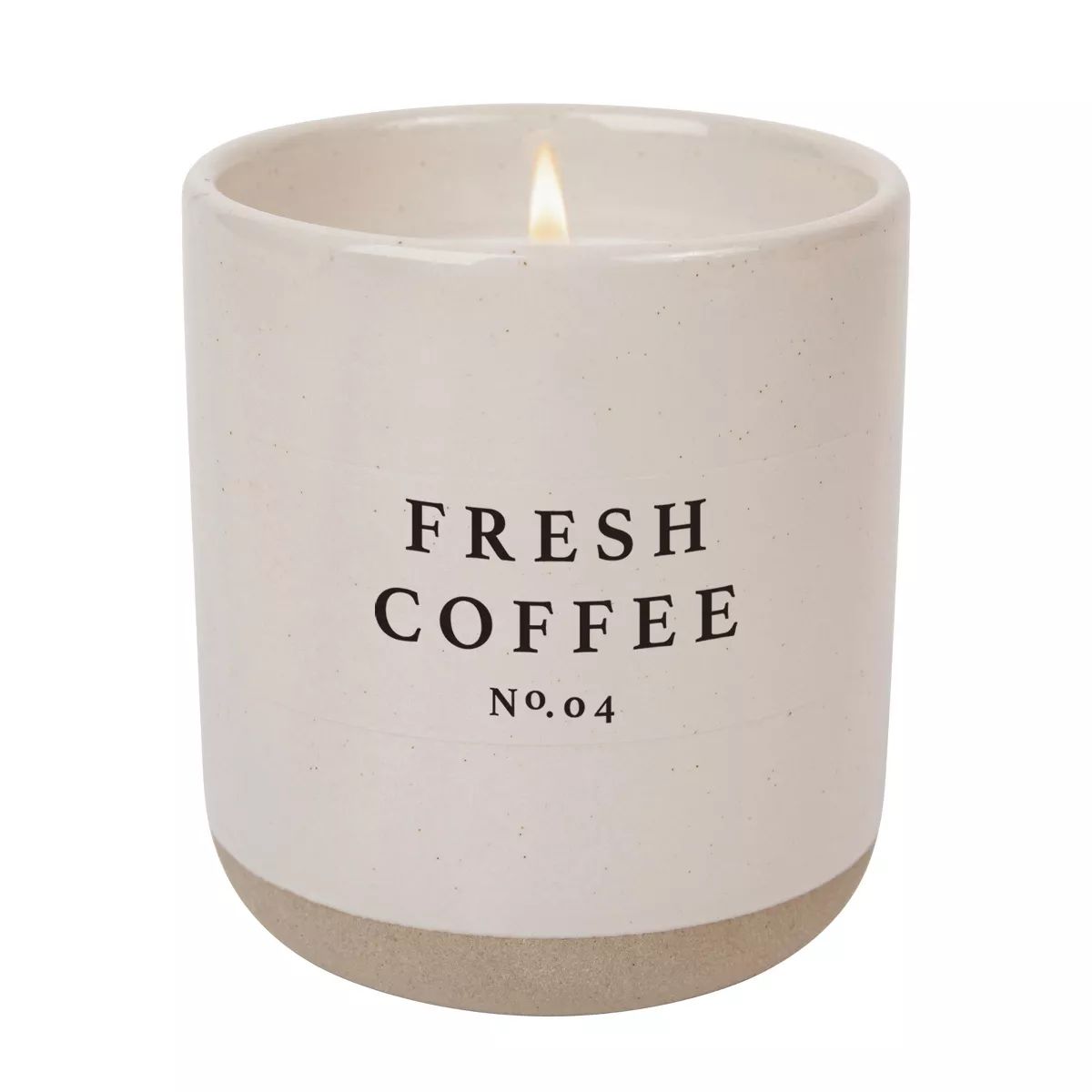 Sweet Water Decor Fresh Coffee 12oz Cream Stoneware Candle | Target