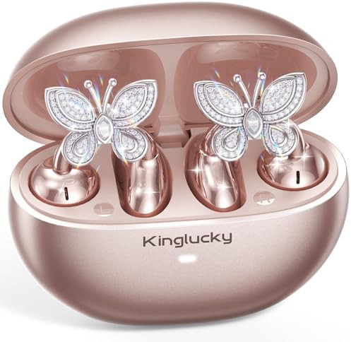 Kinglucky ClipFree Open-Ear Headphones with Butterfly Earrings, Ultra-Comfort & Snug Fit Clip On ... | Amazon (US)