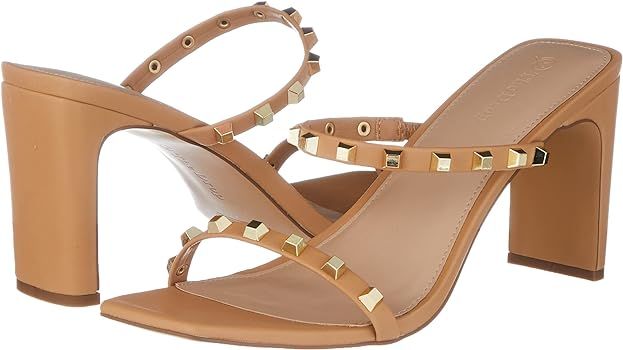 The Drop Women's Square Toe Two Strap High Heeled Sandal | Amazon (US)