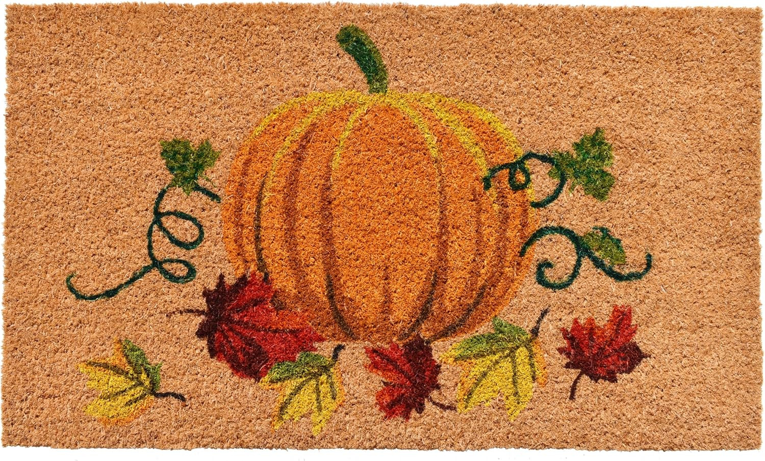 Calloway Mills 121981729 Nature's Bounty Outdoor Coir Doormat, Non Slip Vinyl Backing,Fall Front ... | Amazon (US)