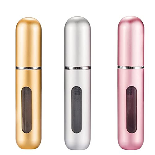 DFsucces Portable Mini Refillable Perfume Empty Spray Bottle,Scent Pump Case，Refillable Perfume Spray,Multicolor Atomizer Perfume Bottle,for Traveling and Outgoing （3 Pcs Pack of 5ml） | Amazon (US)