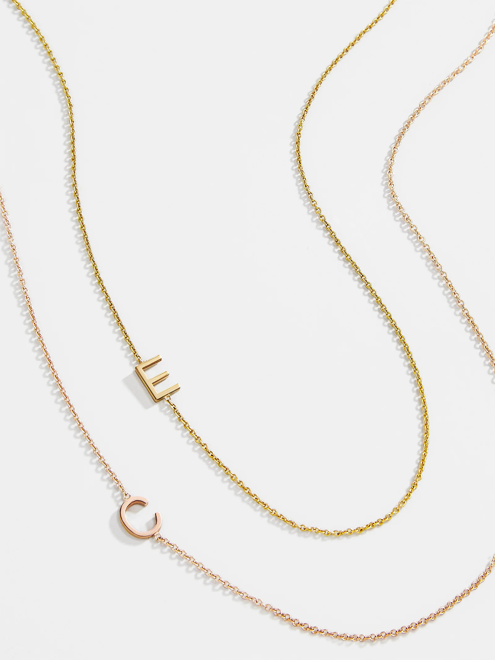 Maya Brenner Asymmetrical Custom Initial Necklace - Single Letter | BaubleBar (US)