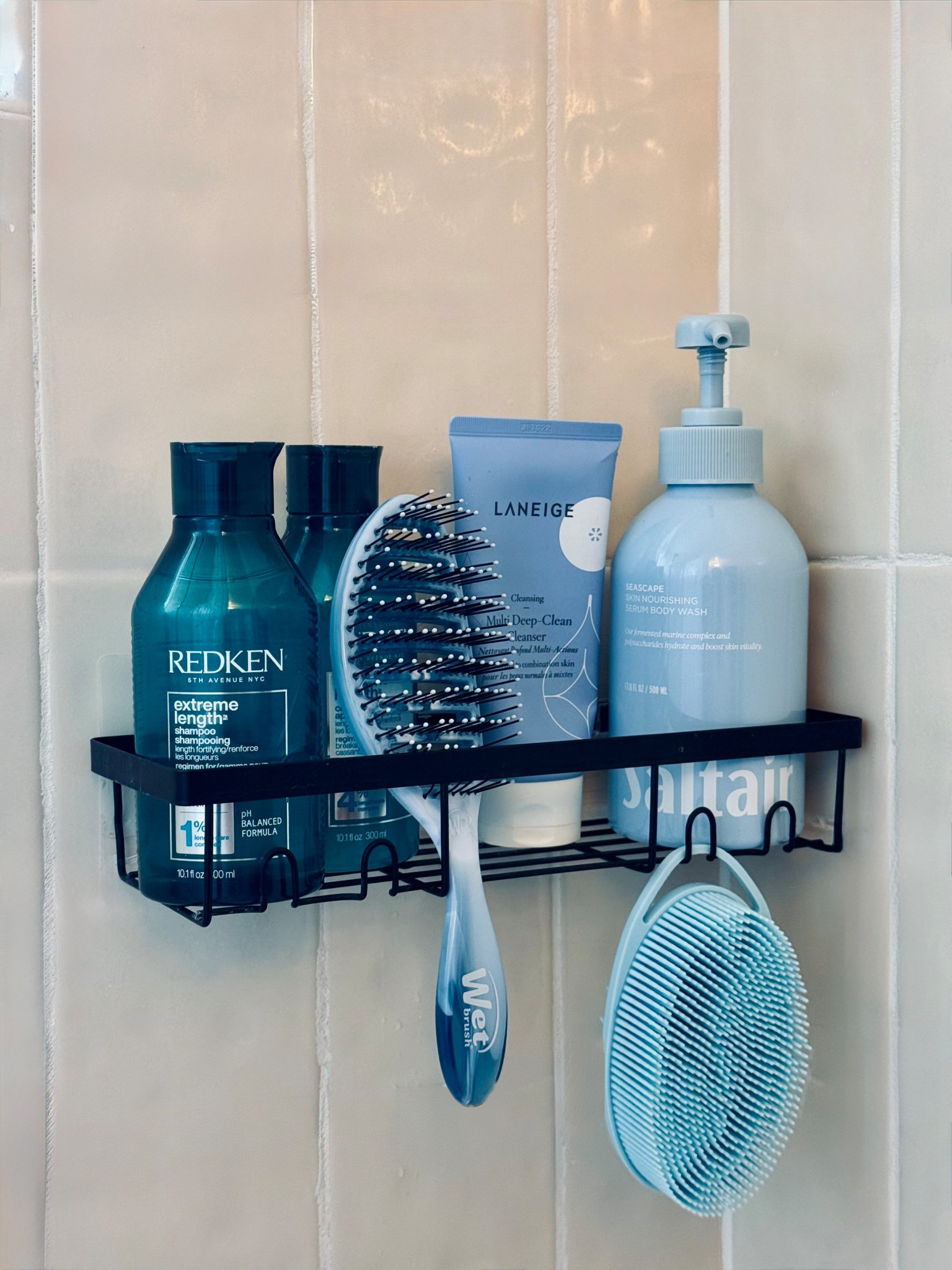 Shower Essentials: My line up 🐟

🩵WET brush for untangling hair
🩵Lanaige face cleansing foam, linked same product but packaging changed
🩵Saltair Seascape shower gel
🩵Redken Shampoo & Conditioner 
🩵Silicone shower brush 

Wash hair day, morning routine, nighttime routine, beauty routine, hair products I swear by, fave best smelling shower gel, silicone brush for body, best hair products 

#LTKselfcare #LTKBeauty #LTKmorningroutine