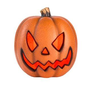 Home Accents Holiday 10 in. Halloween Classics Plug-in LED Spooky Jack-O-Lantern 24GM53314 - The ... | The Home Depot