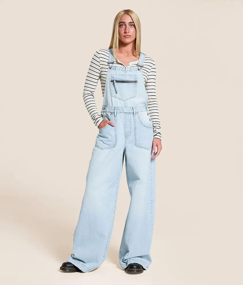 Dylan Ultra Wide Leg Denim Overalls | Buckle