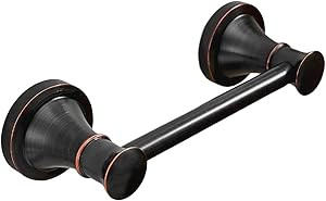 RUMOSE Toilet Paper Roll Holder Bathroom Flexible Pivoting Tissue Handle on Wall Mounted Oil Rubb... | Amazon (US)