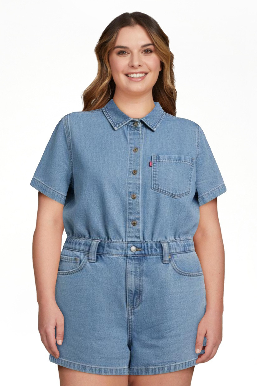 Levi Strauss Signature\u2122 Women's Vintage Summer Romper, Sizes XS-XXL | Walmart (US)