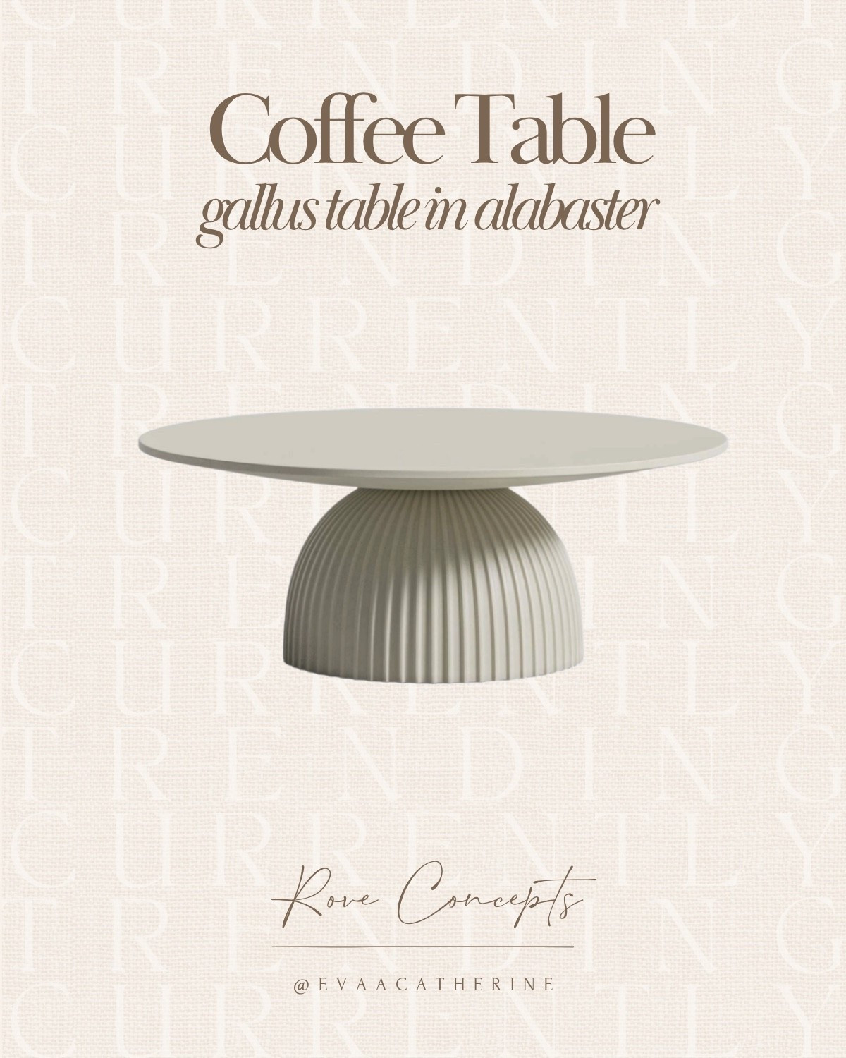 The most gorgeous table (especially if you have a curved couch!) this one is from Rove Concepts so I can't link it but I found similar!

#LTKHome