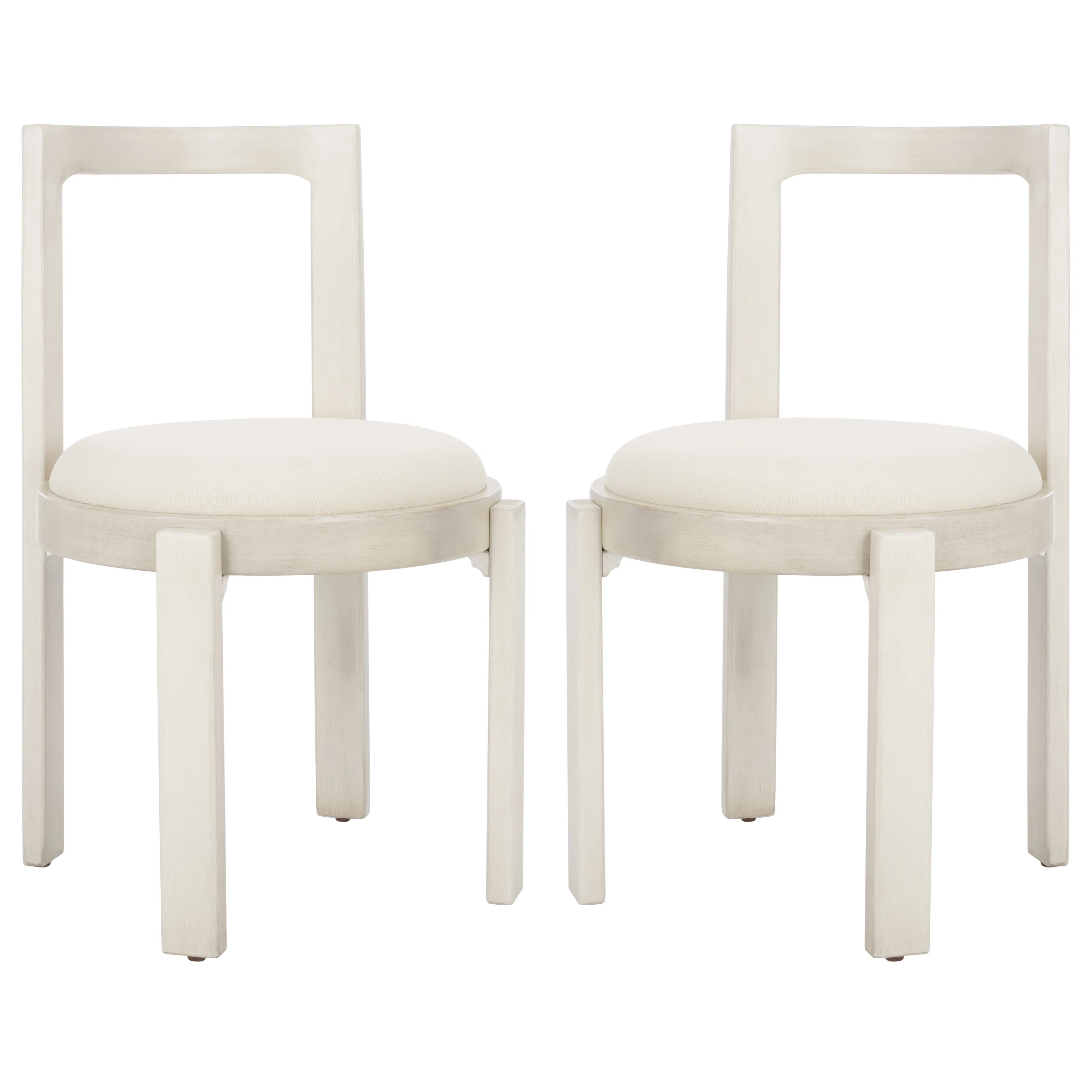 Ghiorghe 18.897637795275593'' H Upholstered Rubberwood Side Chair (Set of 2) | Wayfair North America