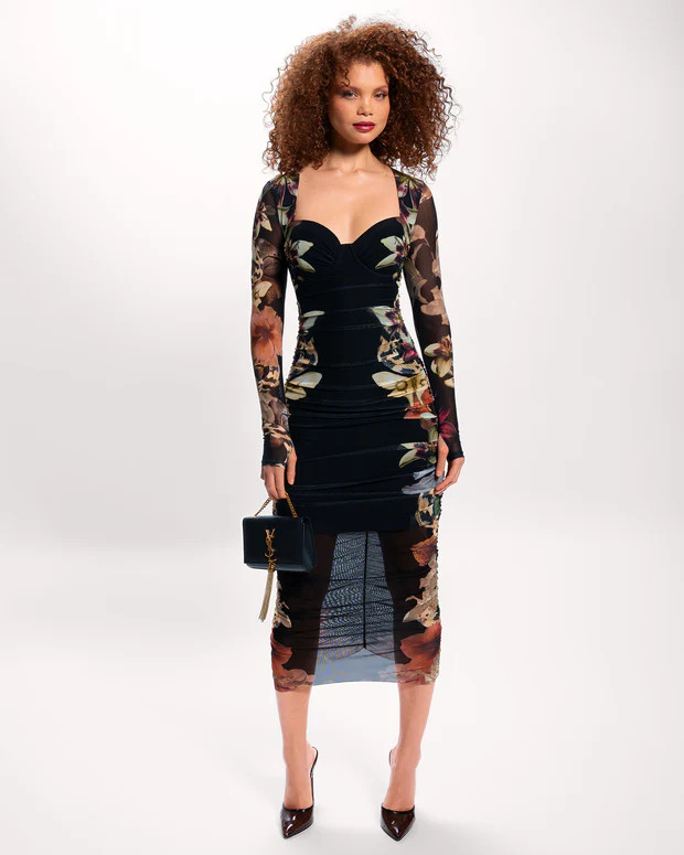 Sweetie Long Sleeve Midi Dress | TA3