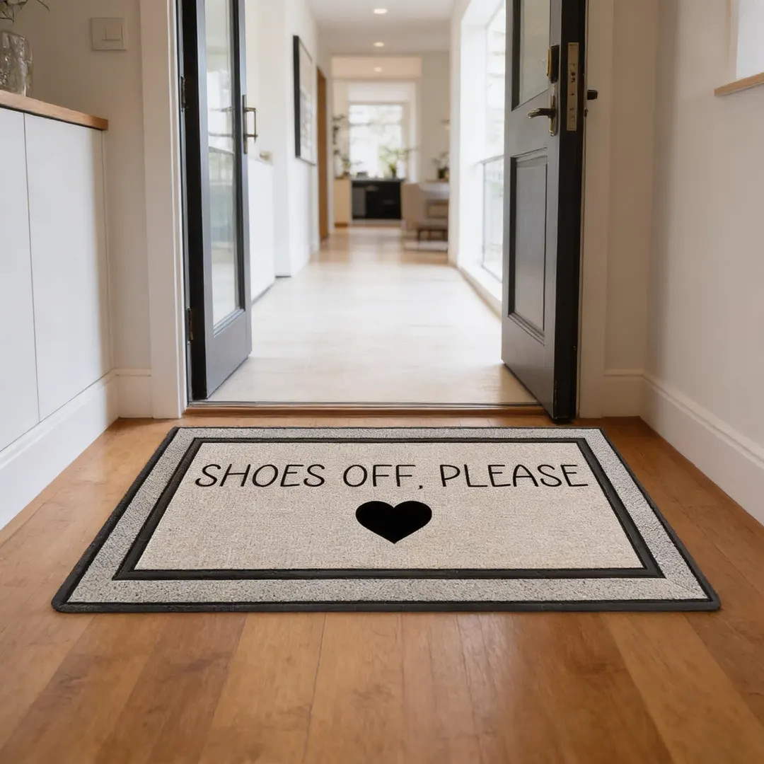 Shoes Off Please Doormat, Non Slip Entryway Rug | Etsy (US)