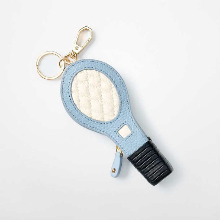 Tennis Racket Zip-Pouch Bag Charm​ | Mark and Graham