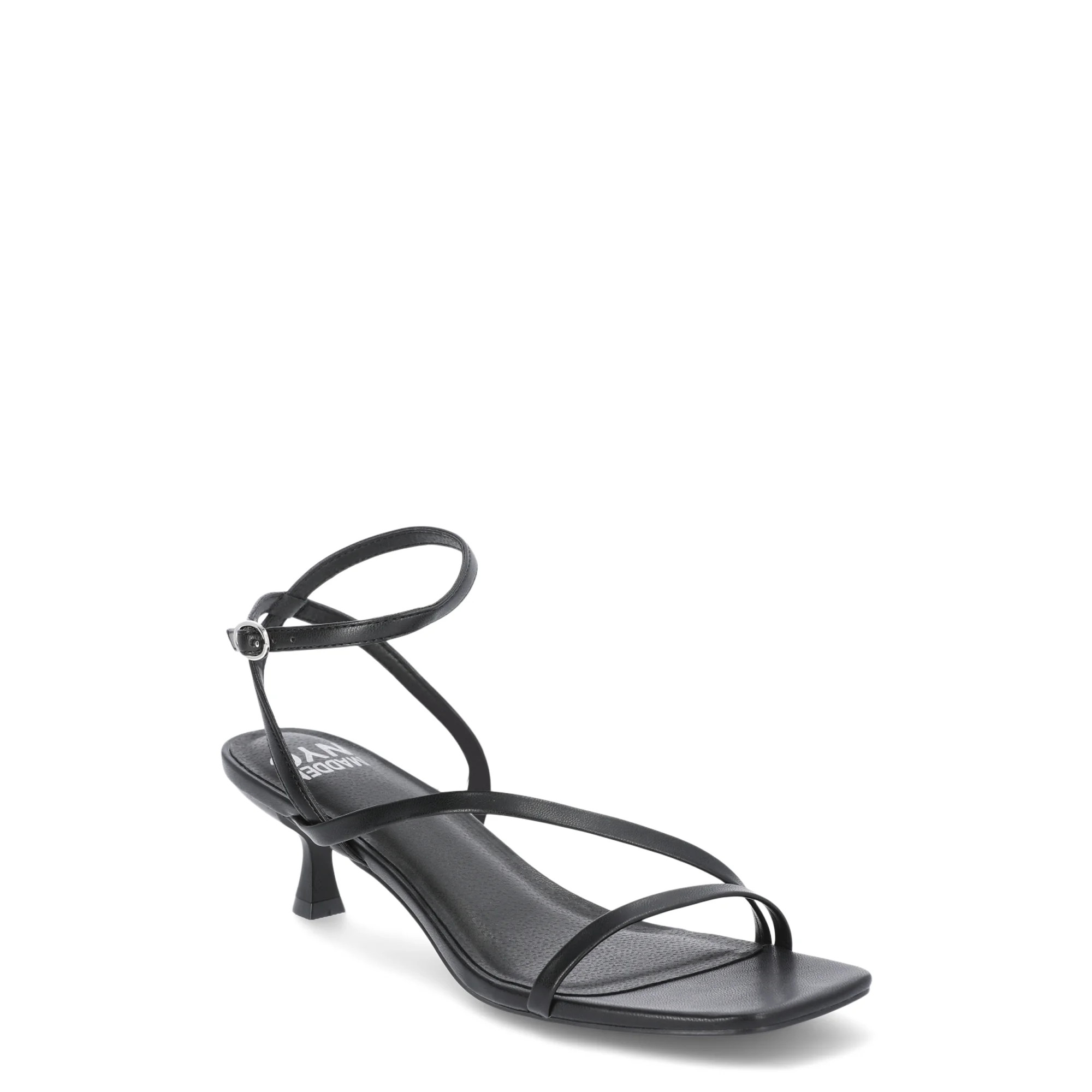Madden NYC Women's Strappy Kitten Heel with Ankle Strap - Walmart.com | Walmart (US)
