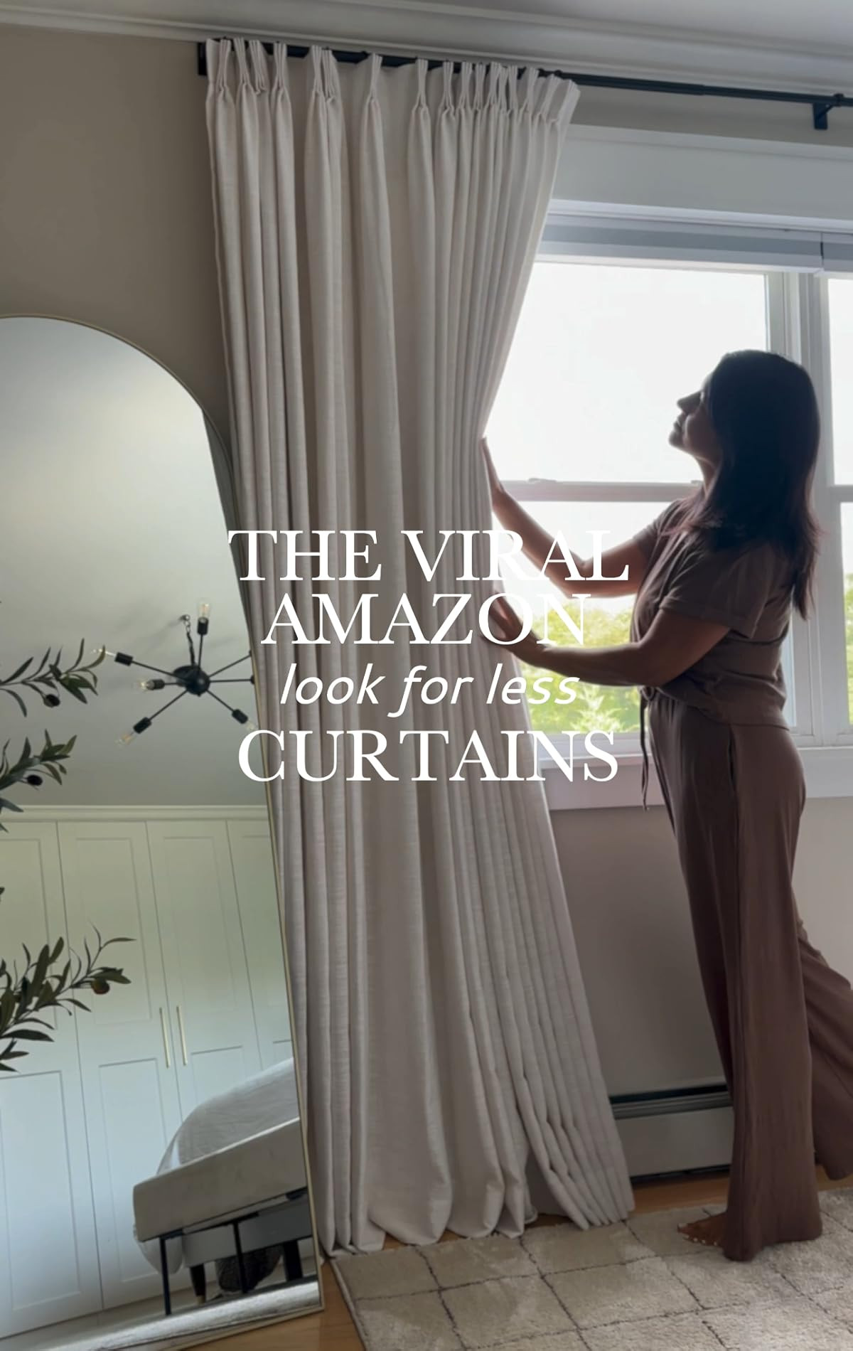 The most beautiful viral custom look for less curtains! By the way, my lounge set is so comfortable! | Amazon (US)