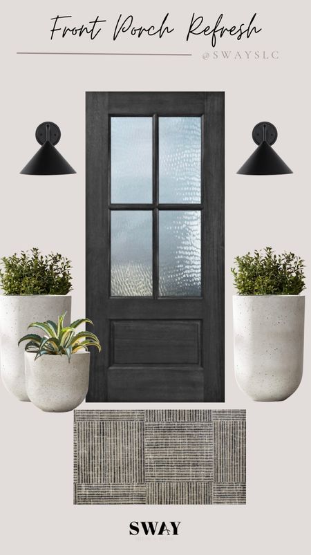 Front porch refresh✨ 

Exterior lighting, front door, planters, outdoor planters, outdoor plants, welcome mat, spring, decor 

#LTKstyletip #LTKsalealert #LTKhome