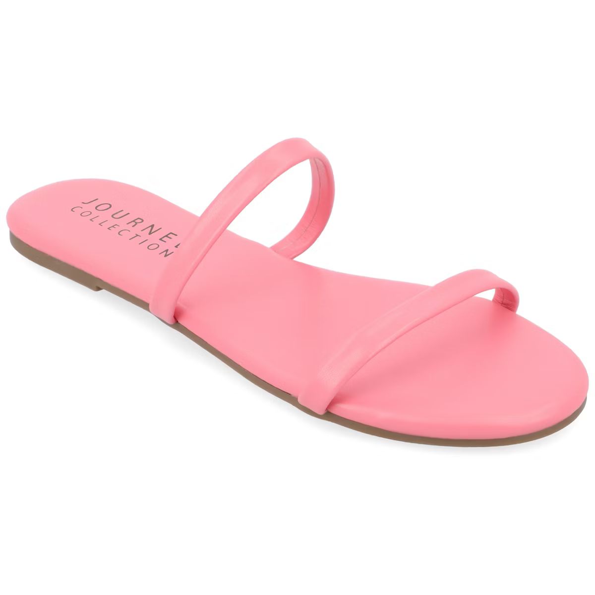 Journee Collection Womens Adyrae Tru Comfort Foam Slide Flat Sandals | Target